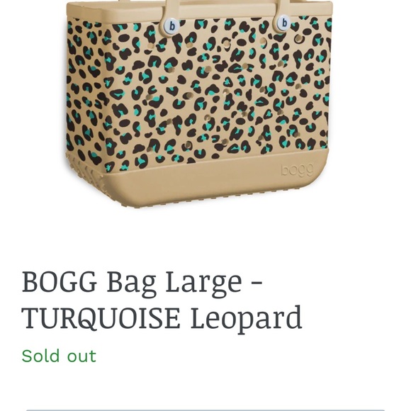 BOGG BAG | LARGE IN TURQUOISE LEOPARD (SPECIAL LIMITED EDITION COLOR) - Picture 5 of 6